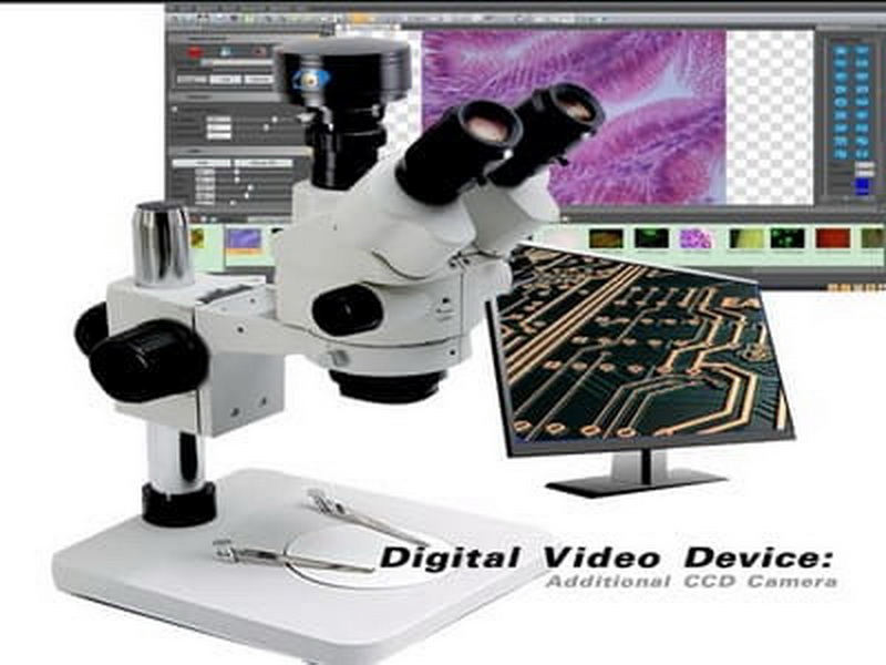 ZOOM STEREO WITH CCD CAMERA